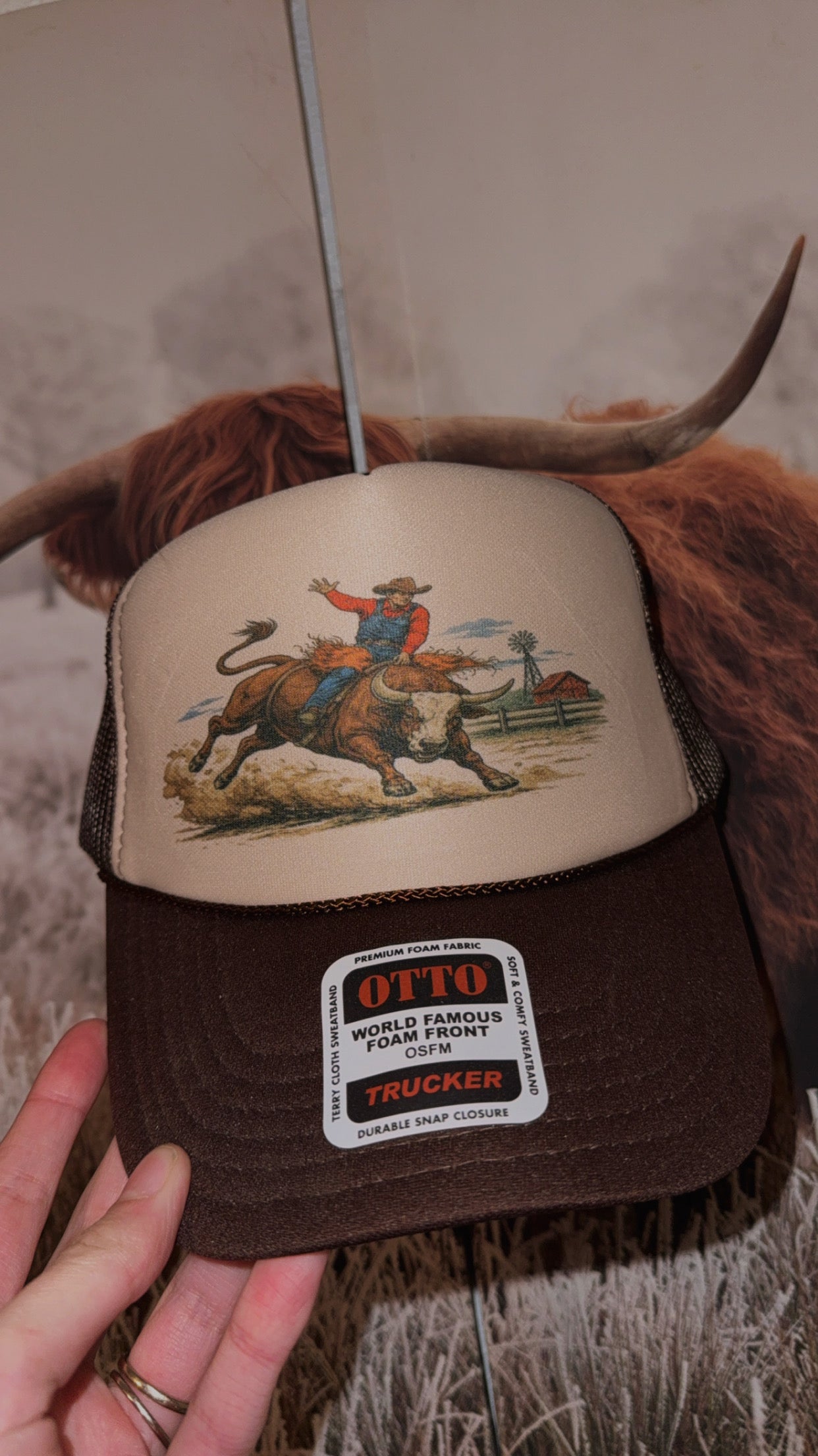 Rodeo Bull Trucker Hat