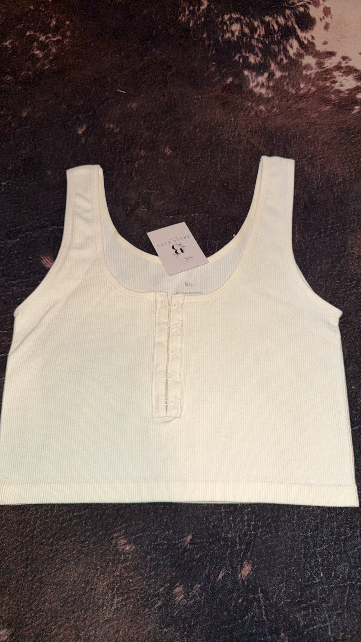 Cream Off White Crop Top