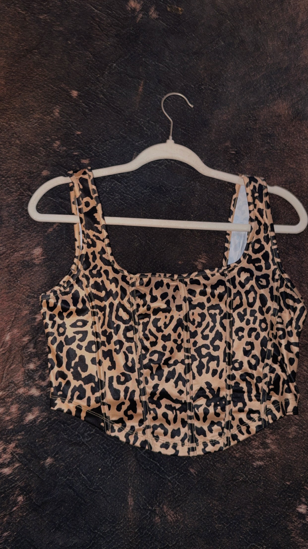 Cheetah Cropped Tank