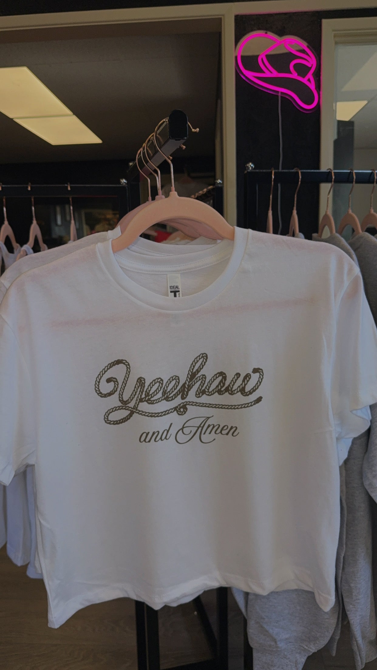 Yeehaw & Amen Crop Tee