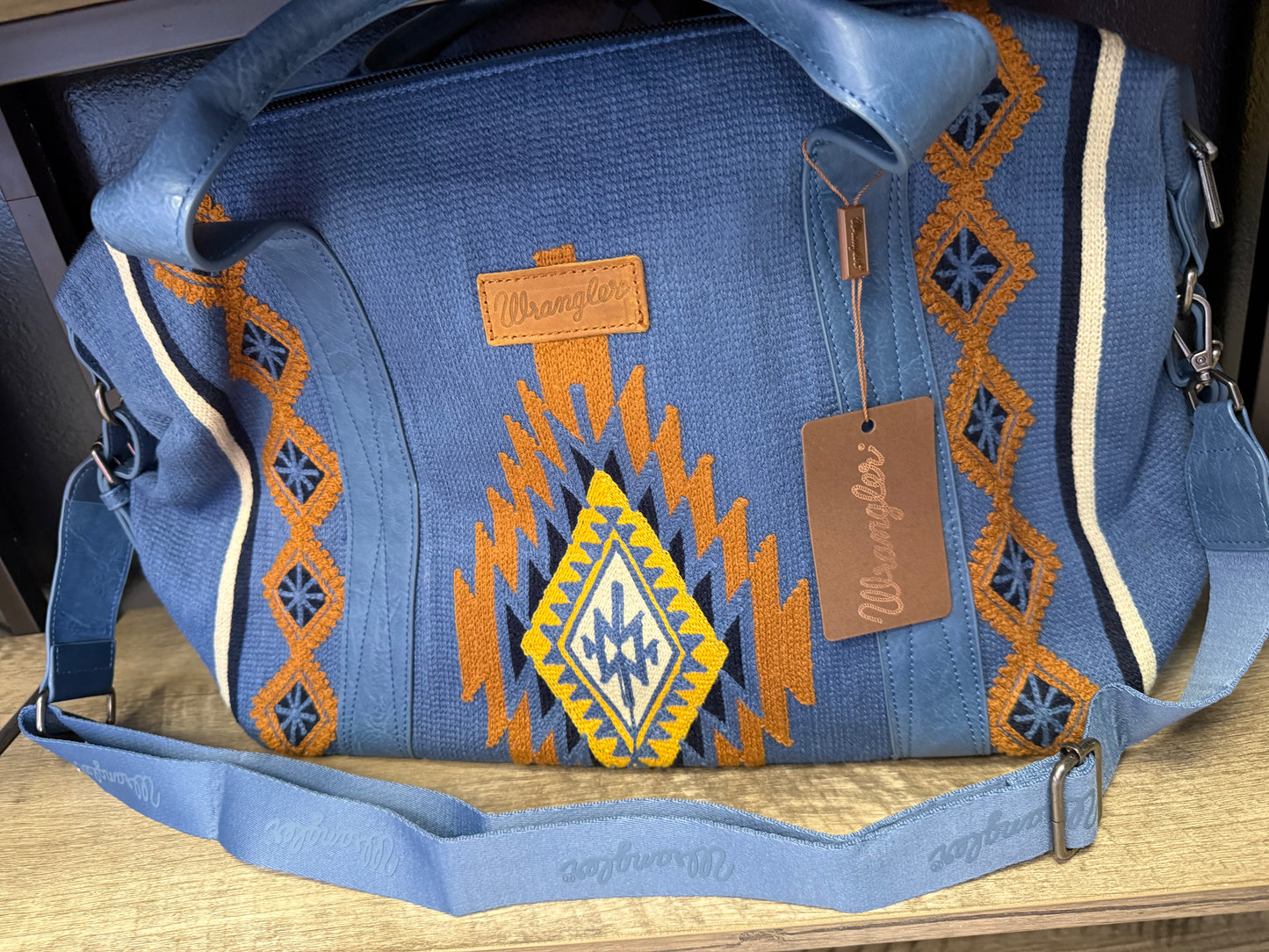 Blue Large Duffle Bag