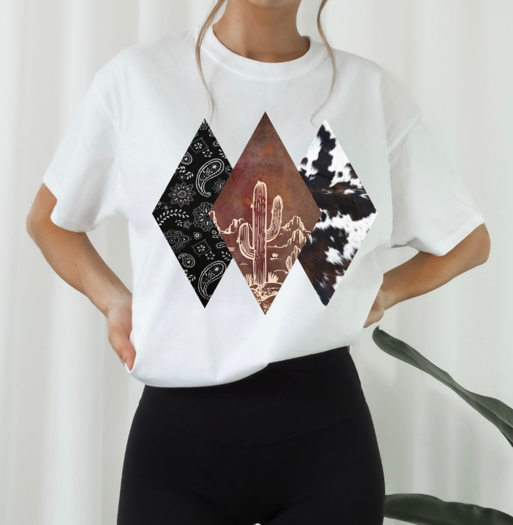Cactus & Cow Print