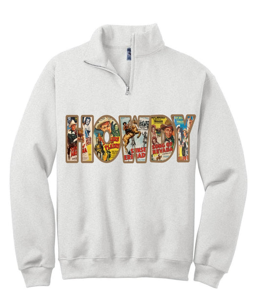 Howdy Vintage Collage Quarter Zip