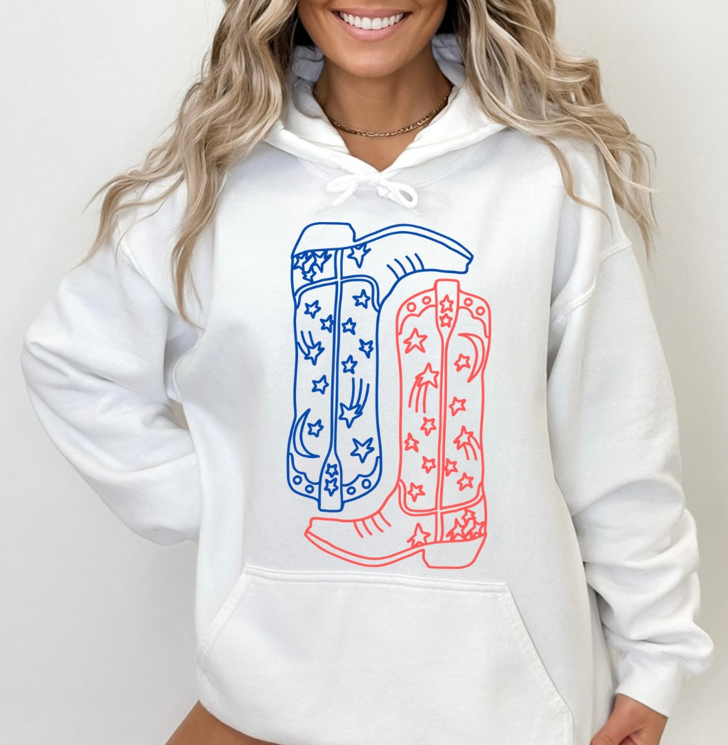 Red, White & Boots