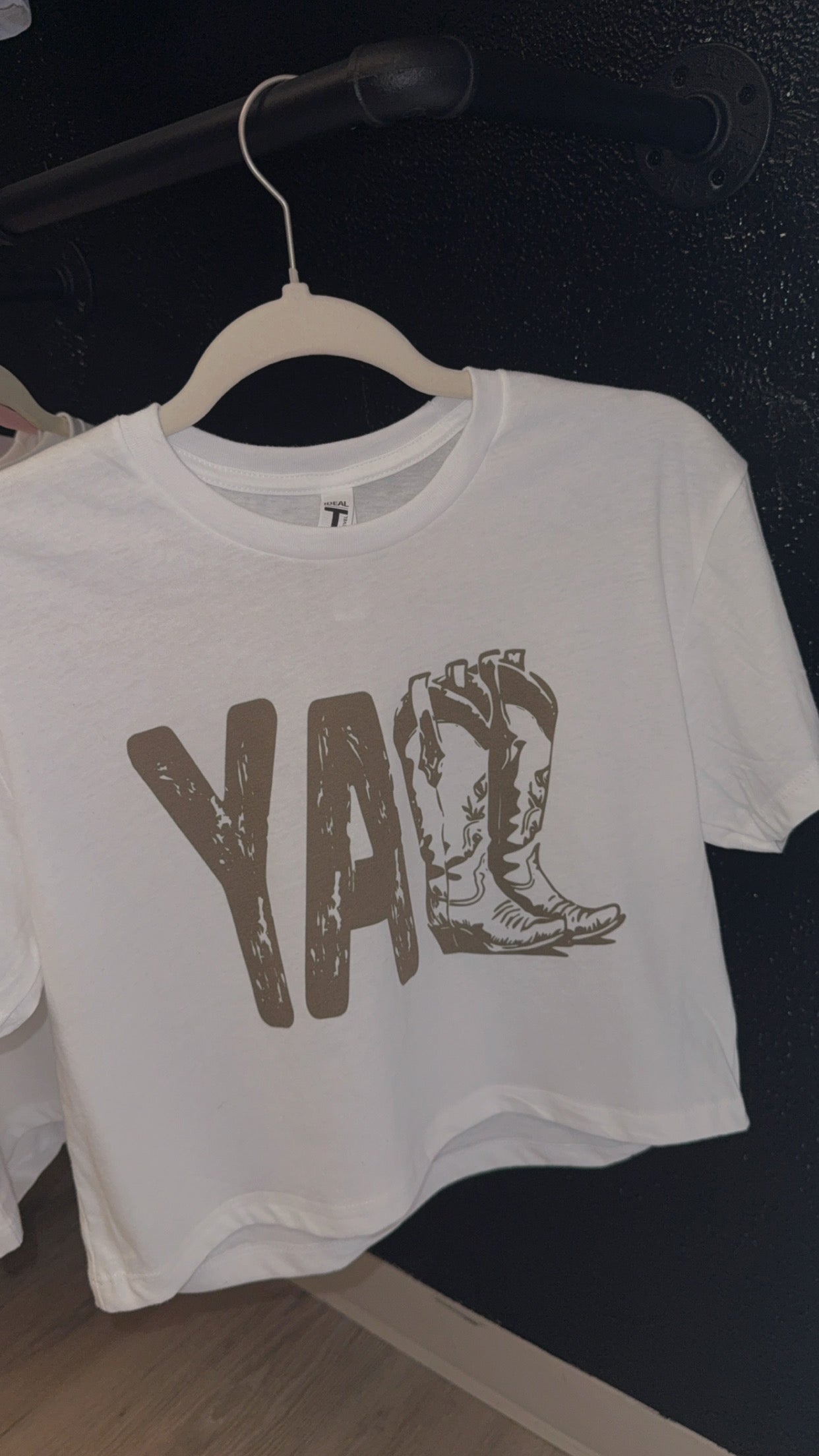 Y'all Boots Crop Tee