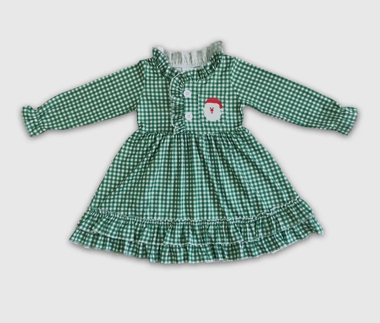 Green Santa Kids Pajamas