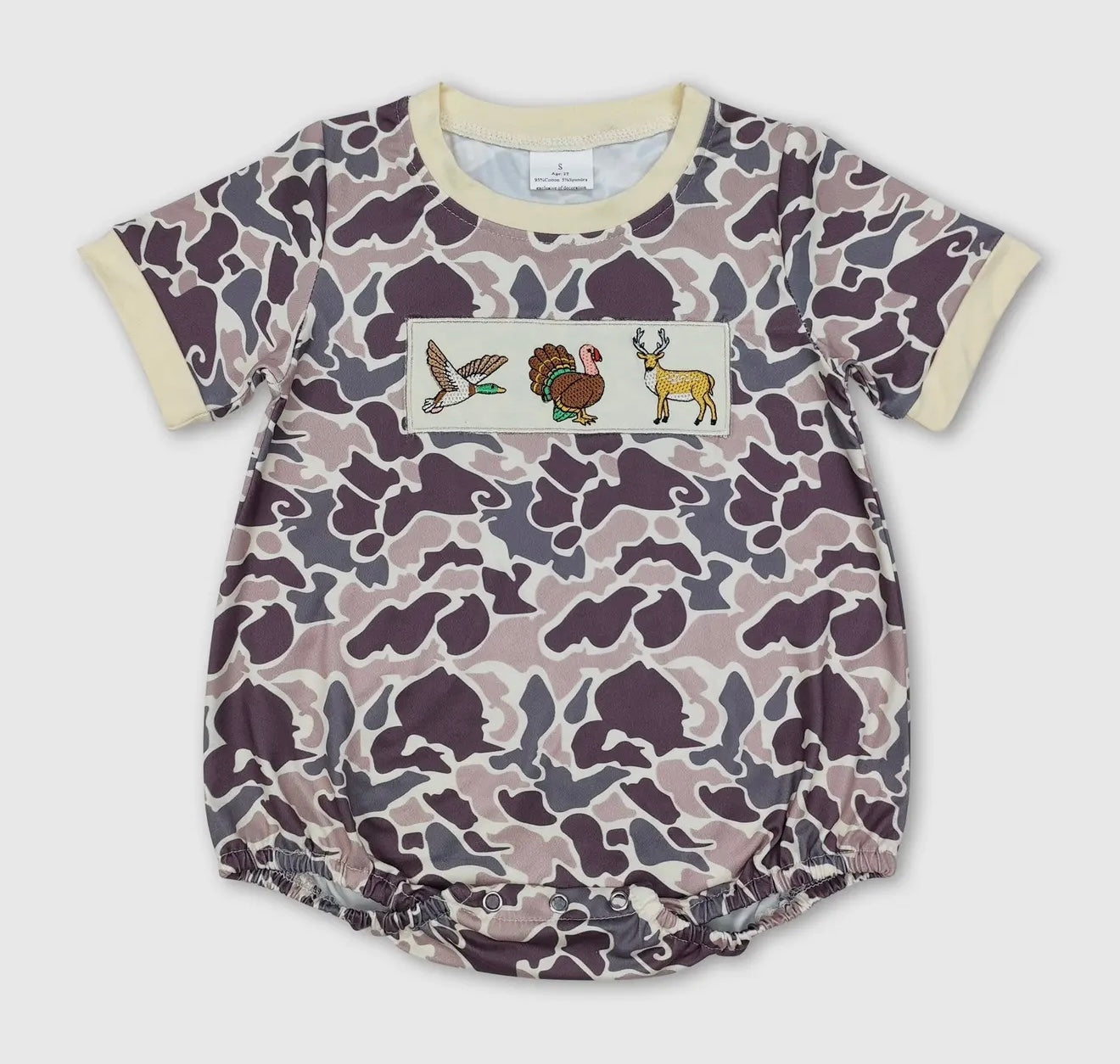 Short sleeve Camo Romper