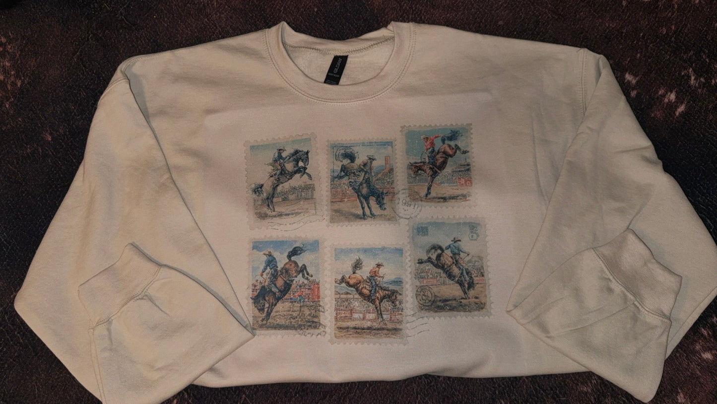 Postcard Cowboy Collage