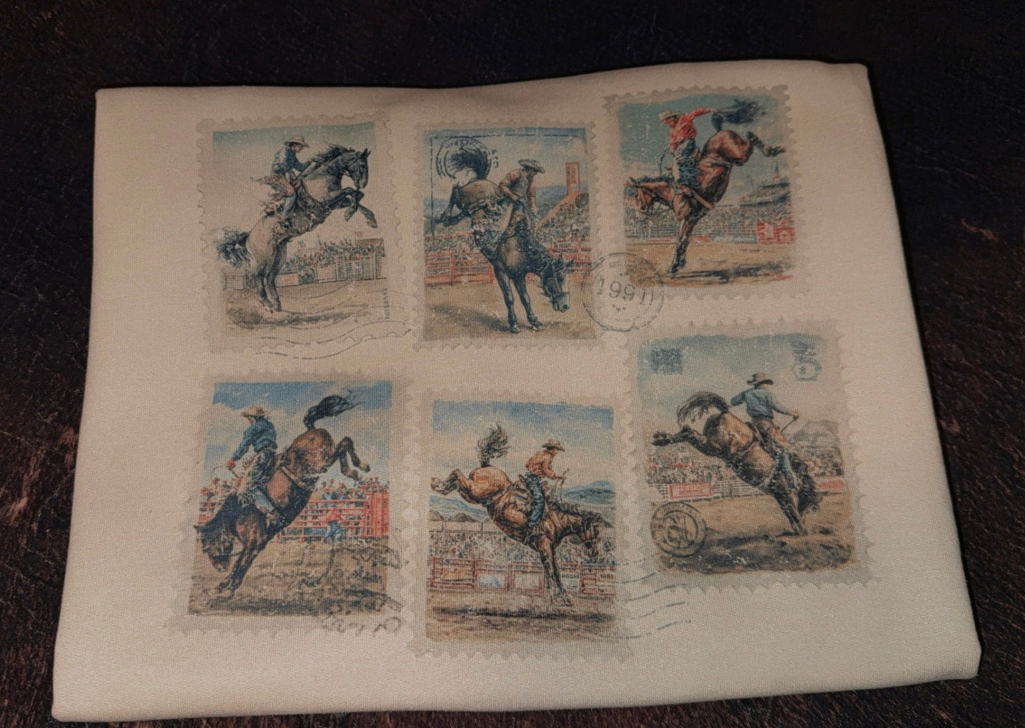 Postcard Cowboy Collage