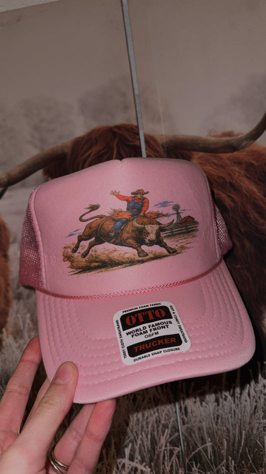 Rodeo Bull Trucker Hat