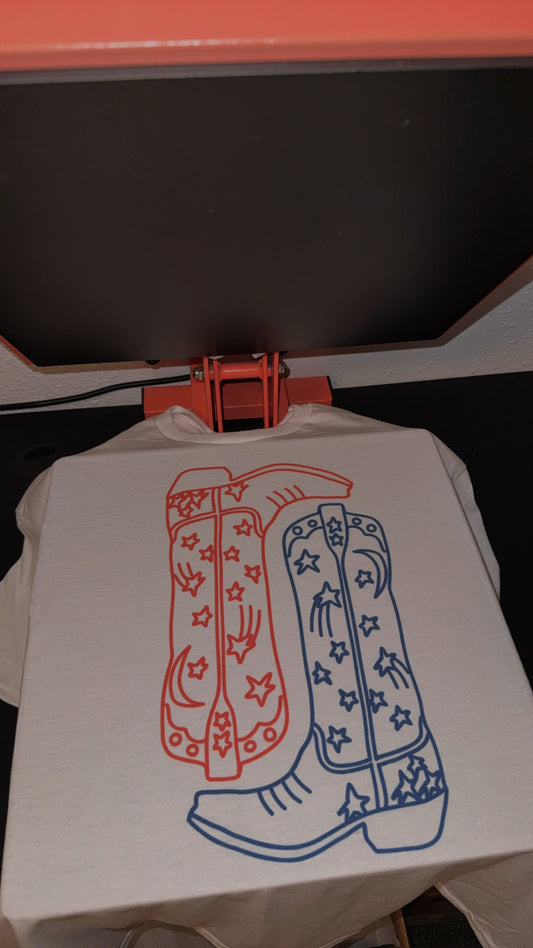 Red, White & Boots