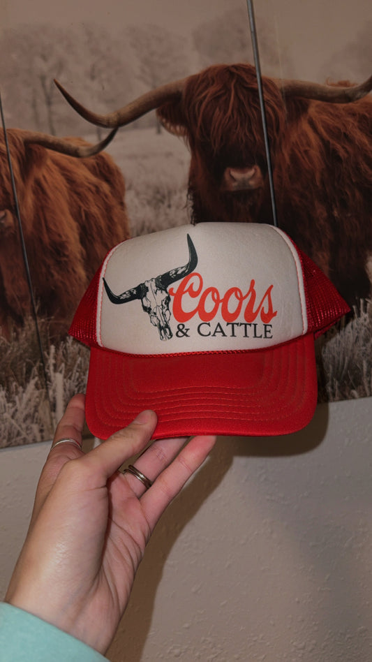 Coors Cattle Trucker Hat