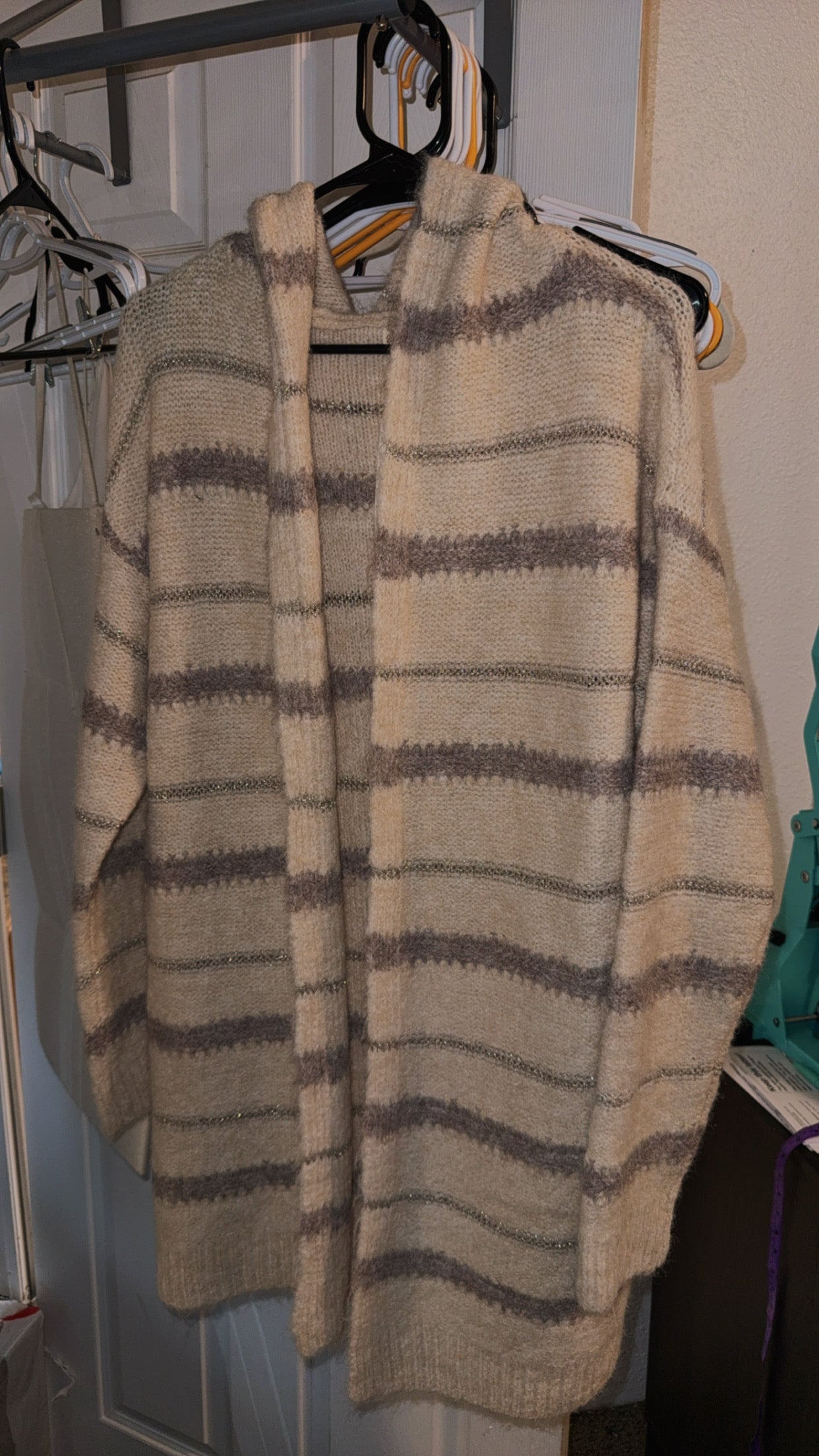 Cardigan Sweater with Hood