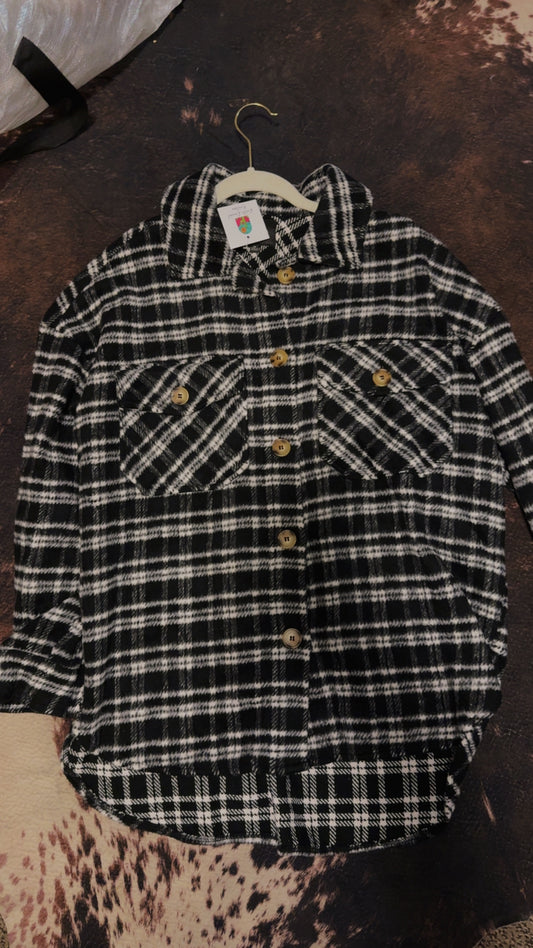 Black long sleeve Flannel