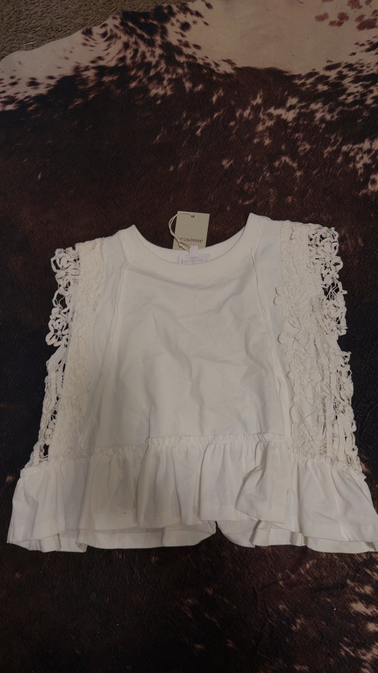 White Cropped Shirt