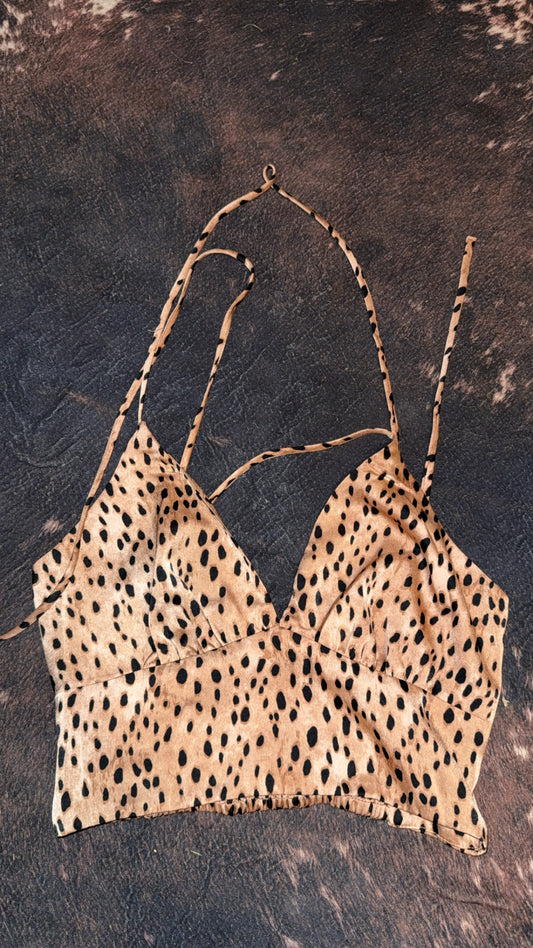Cheetah Crop Tank