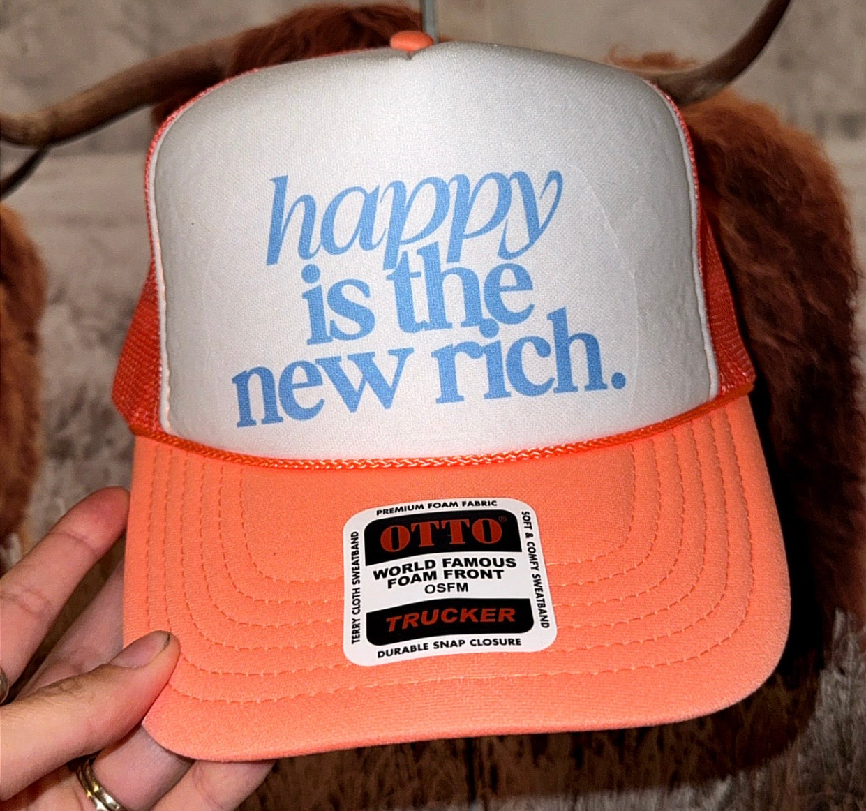 Happy is the new Rich Trucker Hat
