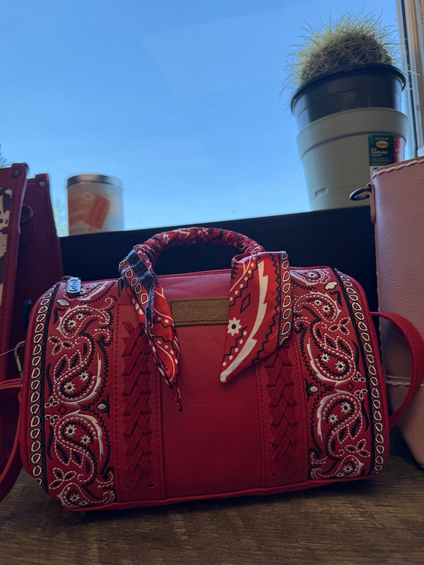 Red Wrangler Bandana Purse