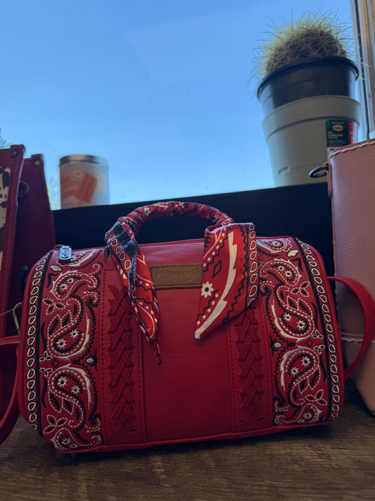 Red Wrangler Bandana Purse