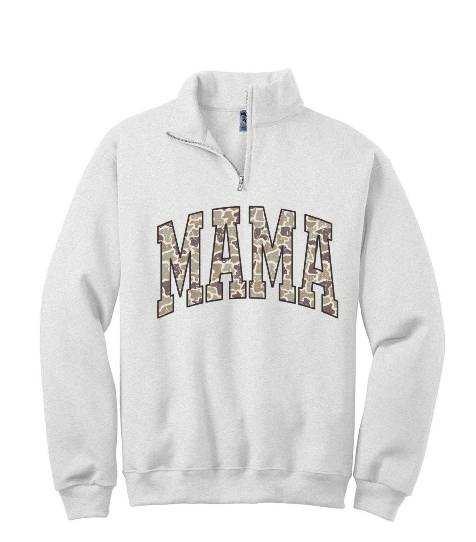 MAMA Camo Quarter Zip