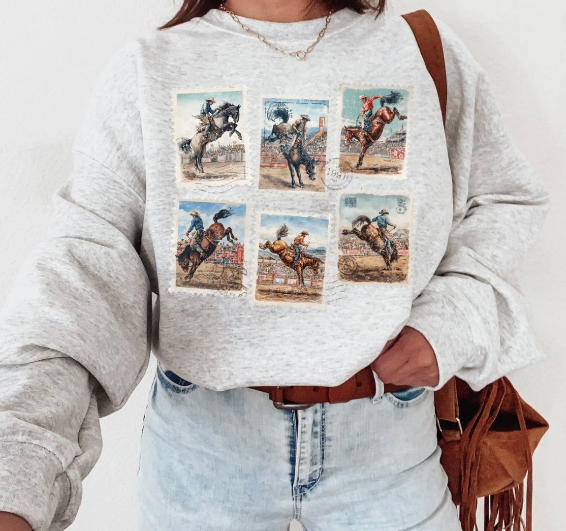 Postcard Cowboy Collage