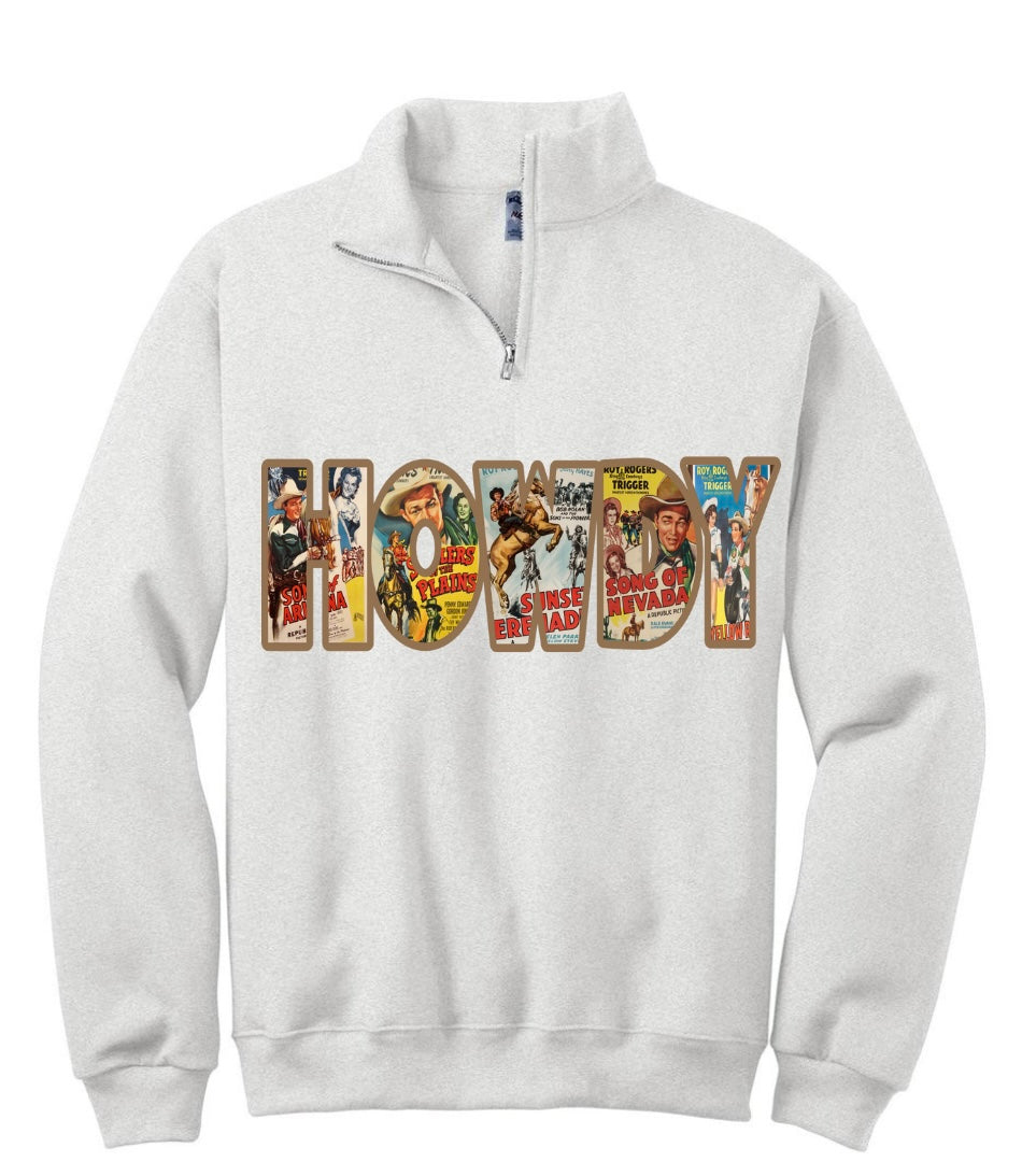 Howdy Vintage Collage Quarter Zip