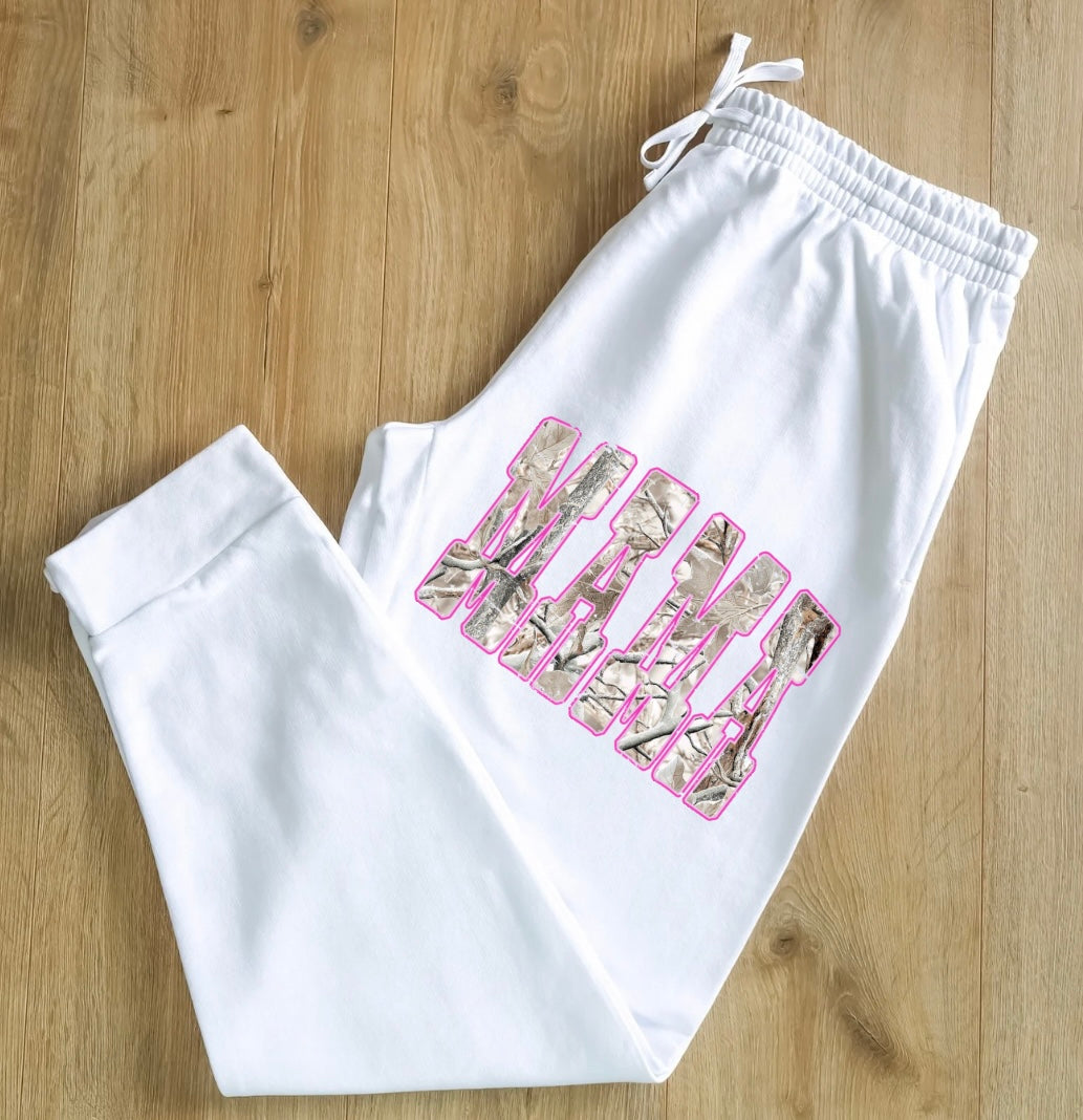 Pink Camo MAMA Sweatpants