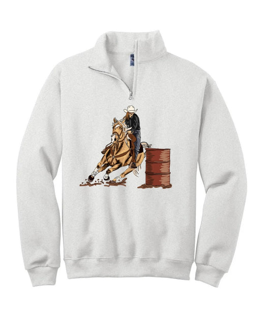 Barrel Horse Quarter Zip