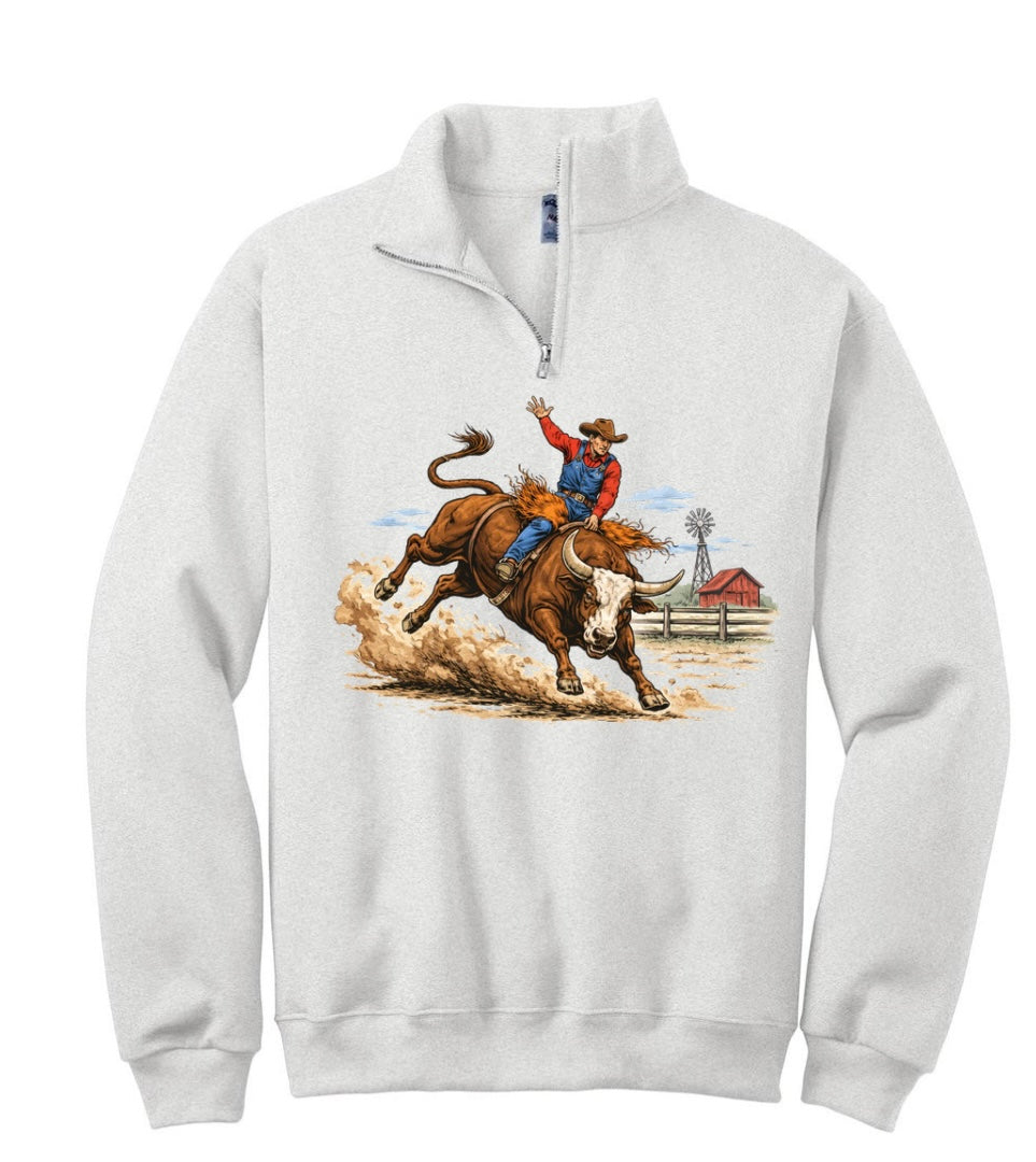 Rodeo Bull Quarter Zip