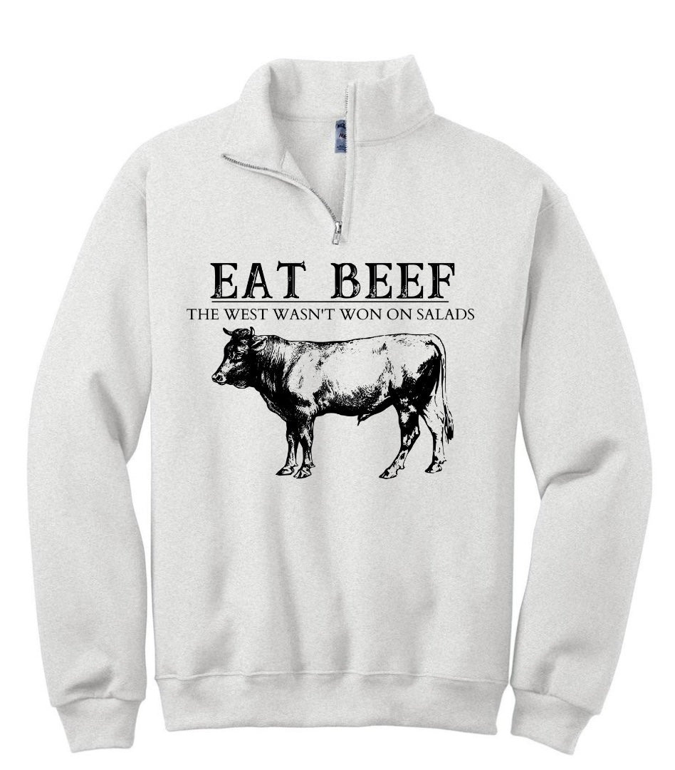 Eat Beef Quarter Zip